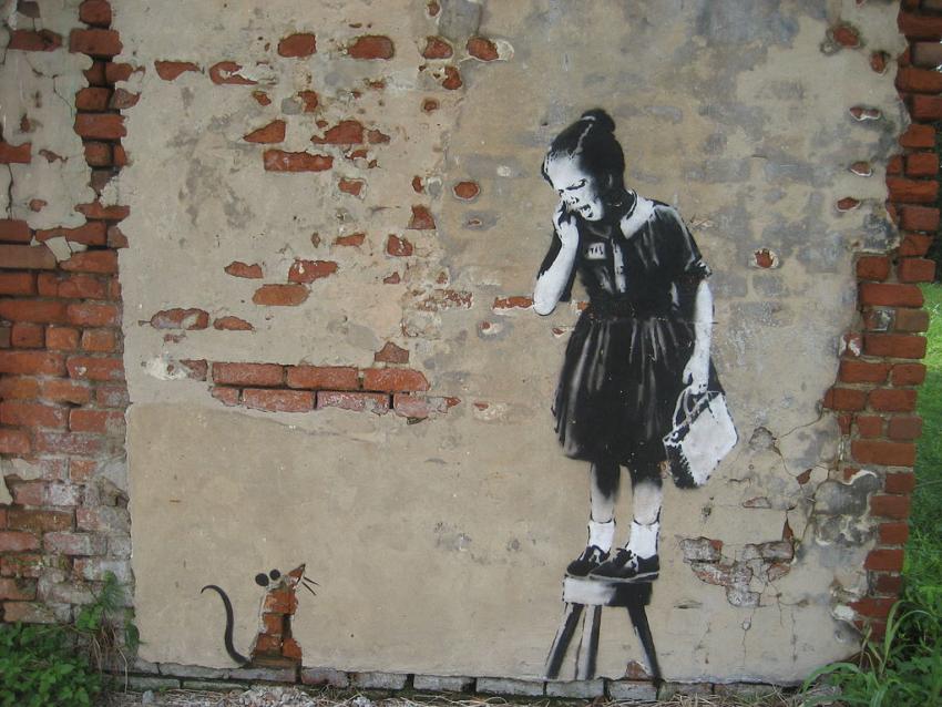 Banksy, New Orleans, źródło: commons.wikimedia.org